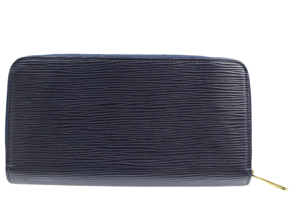 Louis Vuitton Zippy Leather Epi Indigo Long Wallet Blue